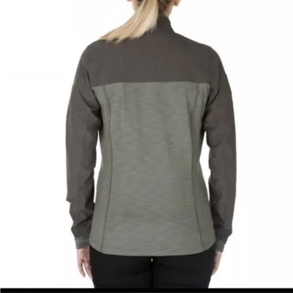 5.11 TACTICAL Womens Rapid Half Zip Pullover Green medium - Picture 2 of 8